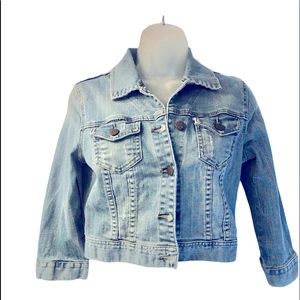 I Love H81 Juniors Denim Jacket